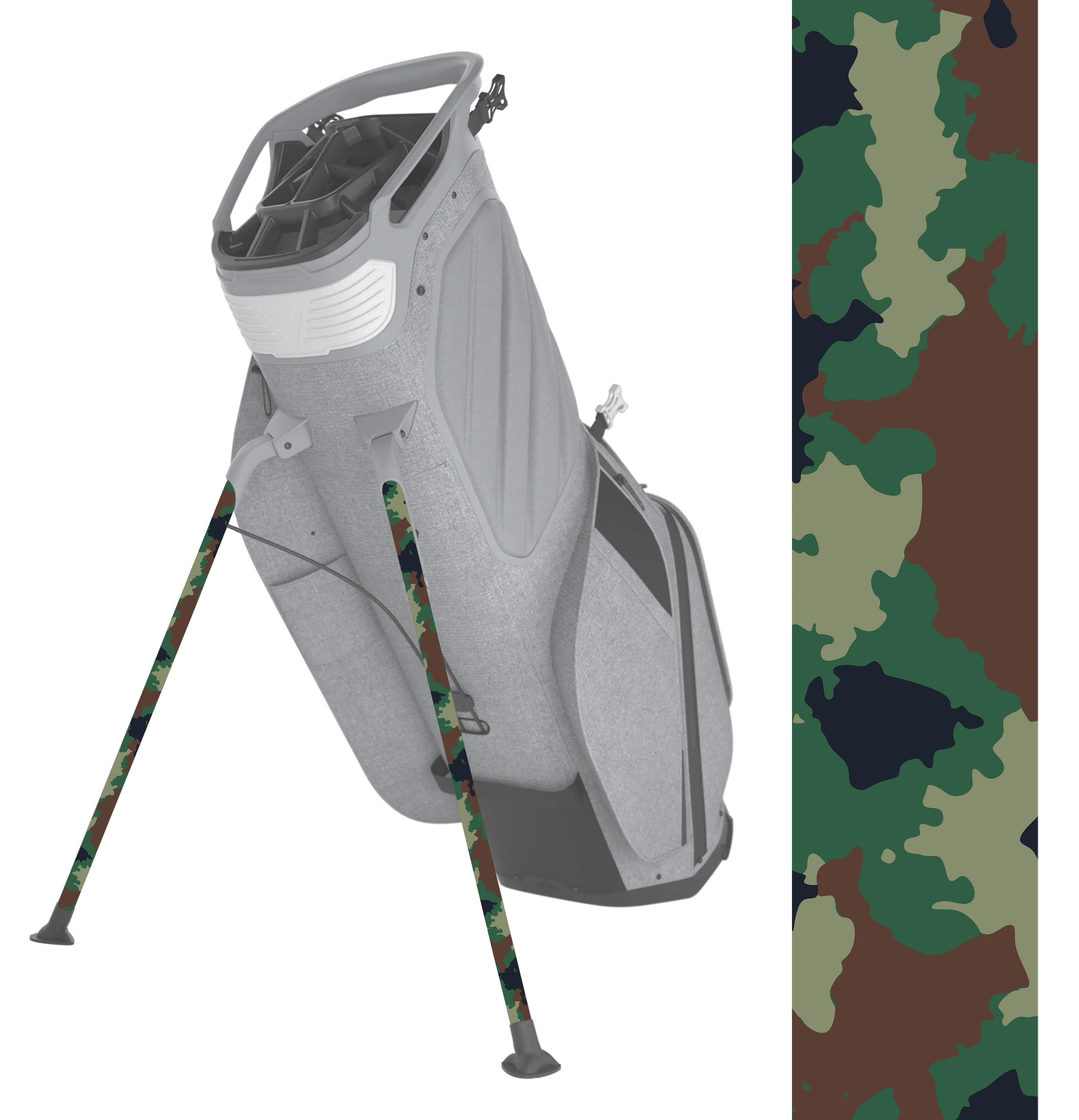 Army Camo Stand Bag Legs