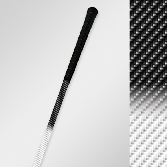 Black & White Carbon Half Fade Shaft