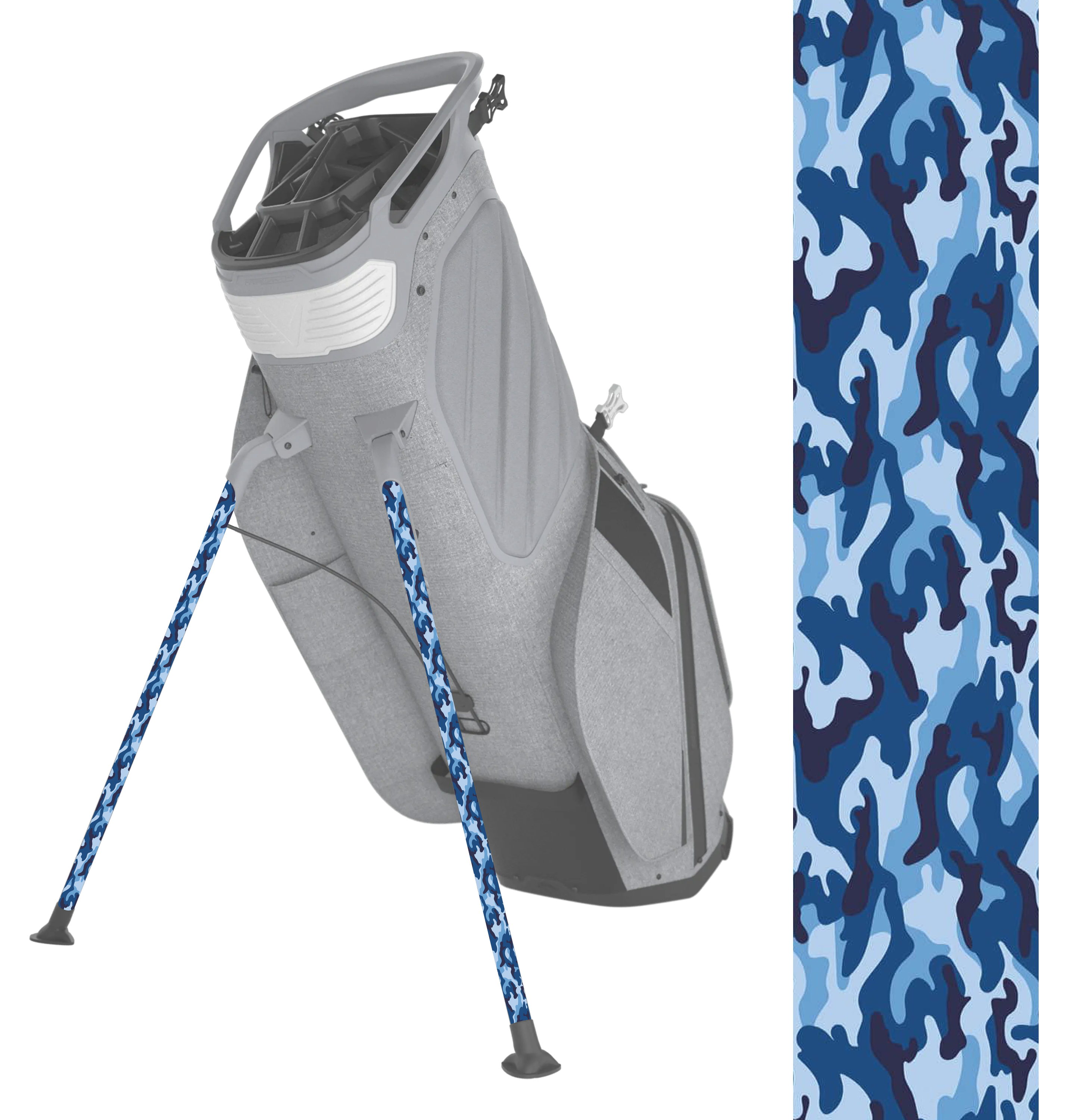 Blue Camo Stand Bag Legs
