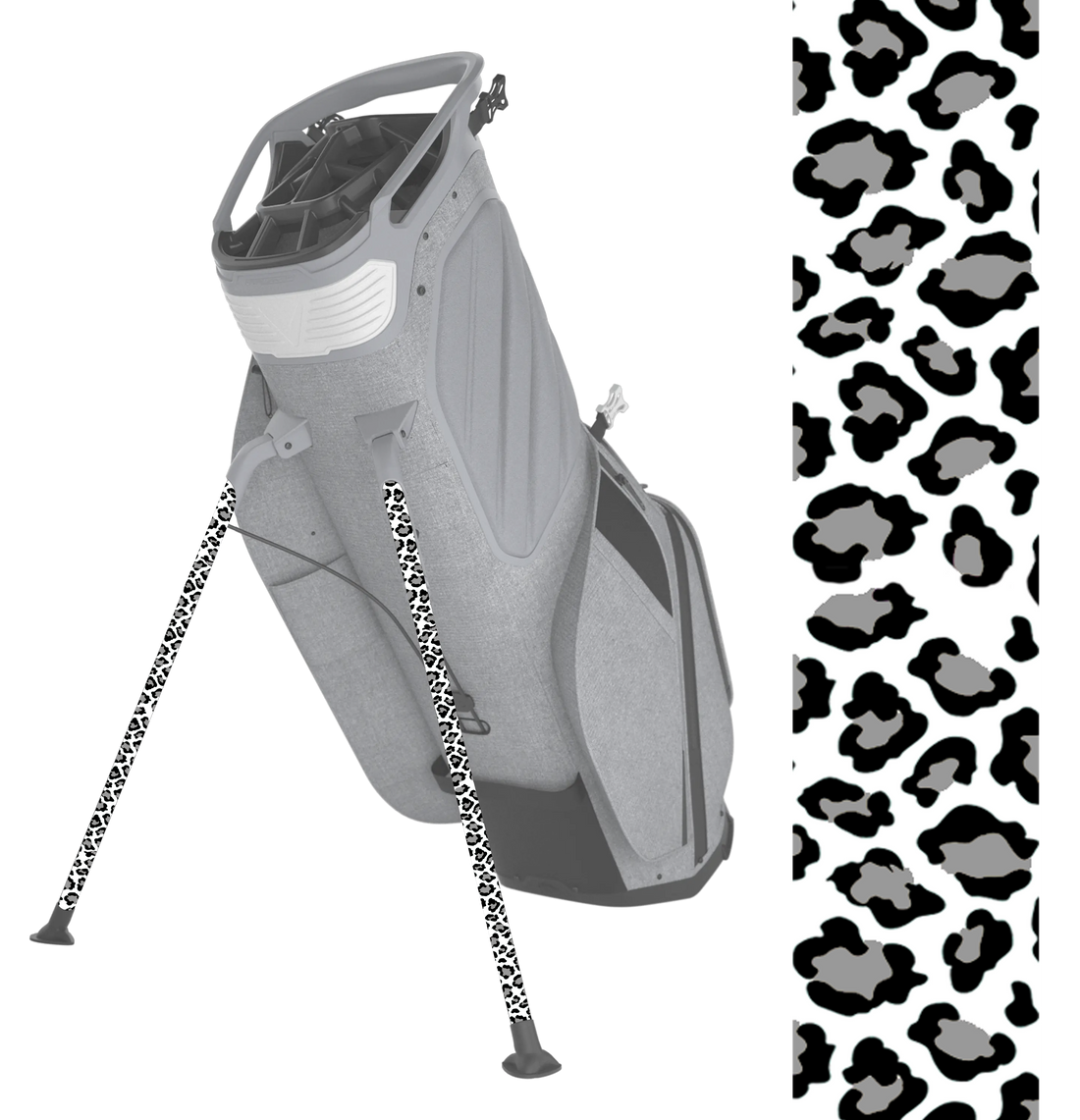 Snow Leopard Stand Bag Legs – Club King Customs